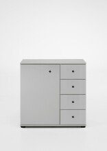 Kombikommode >CHALET< (BxHxT: 81x83x41 cm) in WEISS...