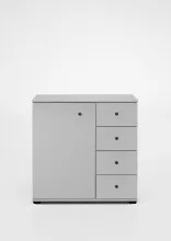 Kombikommode >CHALET< (BxHxT: 81x83x41 cm) in WEISS...