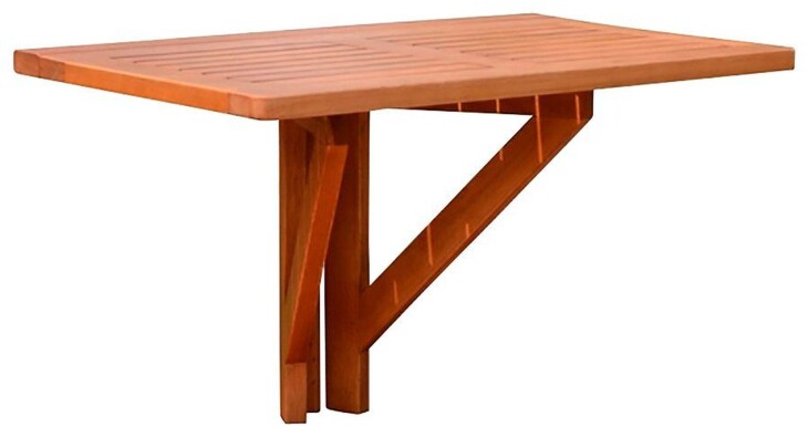 Balkonhängetisch >Stanford< (BxHxT: 60x37x40 cm) in braun/holzoptik