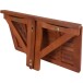 Balkonhängetisch >Stanford< (BxHxT: 60x37x40 cm) in braun/holzoptik
