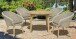 Garten-Essgruppe >Arvada< (DxH: 110x75 cm) in hellbraun aus Akazie - 75cm (H)
