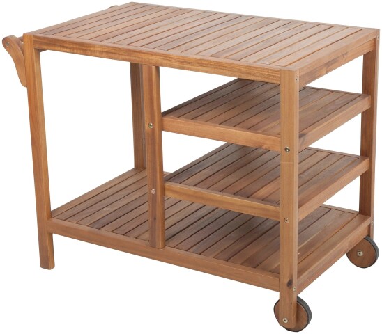 Servierwagen >Akron< (BxHxT: 89x75x54,5 cm) in holzfarben - 89x75x54,5 (BxHxT)