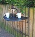 Gartentisch >Ventana< (BxHxT: 36x39,5x83 cm) in schwarz - 36x39,5x83 (BxHxT)