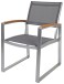 Garten-Essgruppe >Ava< (BxHxT: 160x74x90 cm) in silberglaenzend/braun