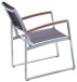 Garten-Essgruppe >Ava< (BxHxT: 160x74x90 cm) in silberglaenzend/braun