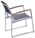 Garten-Essgruppe >Ava< (BxHxT: 160x74x90 cm) in silberglaenzend/braun