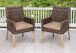 Gartenstuhl >Norvell< (BxHxT: 64x89x60 cm) in hellbraun/grau - 64x89x60 (BxHxT)