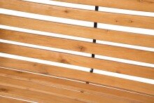 Gartenbank >Bellevue< (BxHxT: 122x80x60 cm) in schwarz/natur - 122x80x60 (BxHxT)