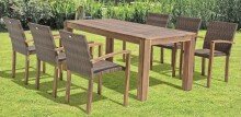Garten-Essgruppe >Topeka< (BxHxT: 180x77x90 cm) in...