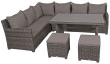 Gartenlounge-Set >Oviedo< in grau aus...