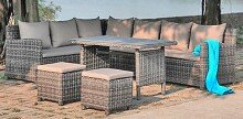 Gartenlounge-Set >Oviedo< in grau aus...
