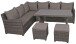 Gartenlounge-Set >Oviedo< in grau aus Aluminium/Kunststoff