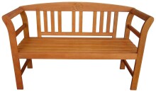 Gartenbank >San Jose< (BxHxT: 130x82x45 cm) in braun / holzoptik aus Holz