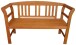 Gartenbank >San Jose< (BxHxT: 130x82x45 cm) in braun / holzoptik aus Holz
