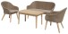 Gartenlounge-Set >Pueblo< in beige aus Holzwerkstoff