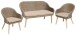 Gartenlounge-Set >Pueblo< in beige aus Holzwerkstoff