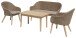 Gartenlounge-Set >Pueblo< in beige aus Holzwerkstoff