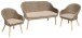Gartenlounge-Set >Pueblo< in beige aus Holzwerkstoff