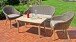 Gartenlounge-Set >Pueblo< in beige aus Holzwerkstoff