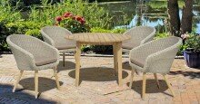 Gartentisch >Arvada< (BxHxT: 110x75x110 cm) in holzfarben - 110x75x110 (BxHxT)
