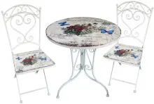 Garten-Essgruppe >Floral< (H: 70,5 cm) in...