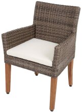 Gartenstuhl >Pala< (2er-Set) (BxHxT: 60x87x65 cm) in braun - 60x87x65 (BxHxT)