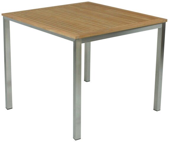Gartentisch >Denver< (BxHxT: 90x75x90 cm) in hellbraun - 90x75x90 (BxHxT)