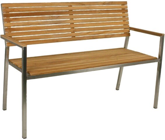 Gartenbank >Denver< (BxHxT: 125x86x55 cm) in braun - 125x86x55 (BxHxT)