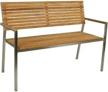 Gartenbank >Denver< (BxHxT: 125x86x55 cm) in braun...