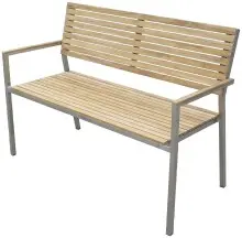Gartenbank >Denver< (BxHxT: 125x86x55 cm) in braun...
