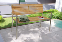 Gartenbank >Denver< (BxHxT: 125x86x55 cm) in braun - 125x86x55 (BxHxT)