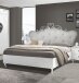 Schlafzimmer-Set >Salvina< (4-teilig) Weiss/Siebdruck
