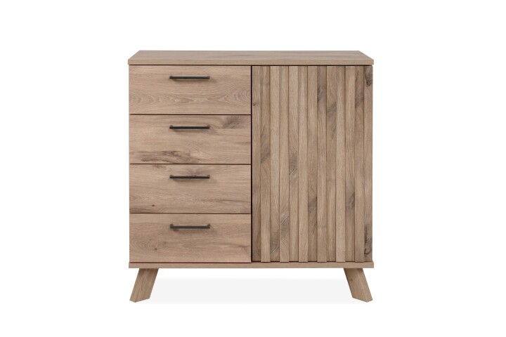 Kommode >Wellington< (BxHxT: 84,5x85x40 cm) in Schwedeneiche aus Holzwerkstoff