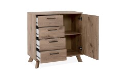 Kommode >Wellington< (BxHxT: 84,5x85x40 cm) in Schwedeneiche aus Holzwerkstoff