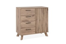 Kommode >Wellington< (BxHxT: 84,5x85x40 cm) in Schwedeneiche aus Holzwerkstoff