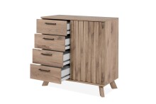 Kommode >Wellington< (BxHxT: 84,5x85x40 cm) in Schwedeneiche aus Holzwerkstoff