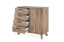 Kommode >Wellington< (BxHxT: 84,5x85x40 cm) in Schwedeneiche aus Holzwerkstoff