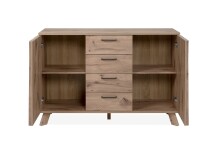 Kommode >Wellington< (BxHxT: 126,5x85x40 cm) in Schwedeneiche aus Holzwerkstoff