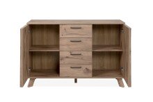 Kommode >Wellington< (BxHxT: 126,5x85x40 cm) in Schwedeneiche aus Holzwerkstoff