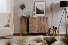 Kommode >Wellington< (BxHxT: 126,5x85x40 cm) in Schwedeneiche aus Holzwerkstoff