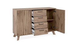 Kommode >Wellington< (BxHxT: 126,5x85x40 cm) in Schwedeneiche aus Holzwerkstoff