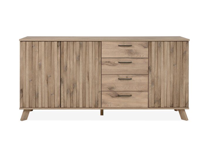 Sideboard >Wellington< (BxHxT: 175x85x40 cm) in Schwedeneiche aus Holzwerkstoff