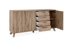 Sideboard >Wellington< (BxHxT: 175x85x40 cm) in Schwedeneiche aus Holzwerkstoff