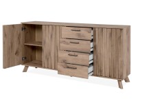 Sideboard >Wellington< (BxHxT: 175x85x40 cm) in Schwedeneiche aus Holzwerkstoff
