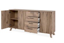 Sideboard >Wellington< (BxHxT: 175x85x40 cm) in Schwedeneiche aus Holzwerkstoff