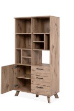 Highboard >Wellington< (BxHxT: 84,5x160x40 cm) in Schwedeneiche