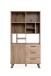 Highboard >Wellington< (BxHxT: 84,5x160x40 cm) in Schwedeneiche