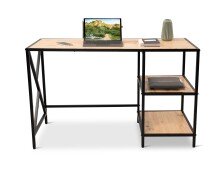 Schreibtisch >Brisbane< (BxHxT: 120x74x60 cm) in Artisaneiche/schwarz