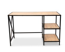 Schreibtisch >Brisbane< (BxHxT: 120x74x60 cm) in Artisaneiche/schwarz