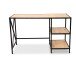 Schreibtisch >Brisbane< (BxHxT: 120x74x60 cm) in Artisaneiche/schwarz
